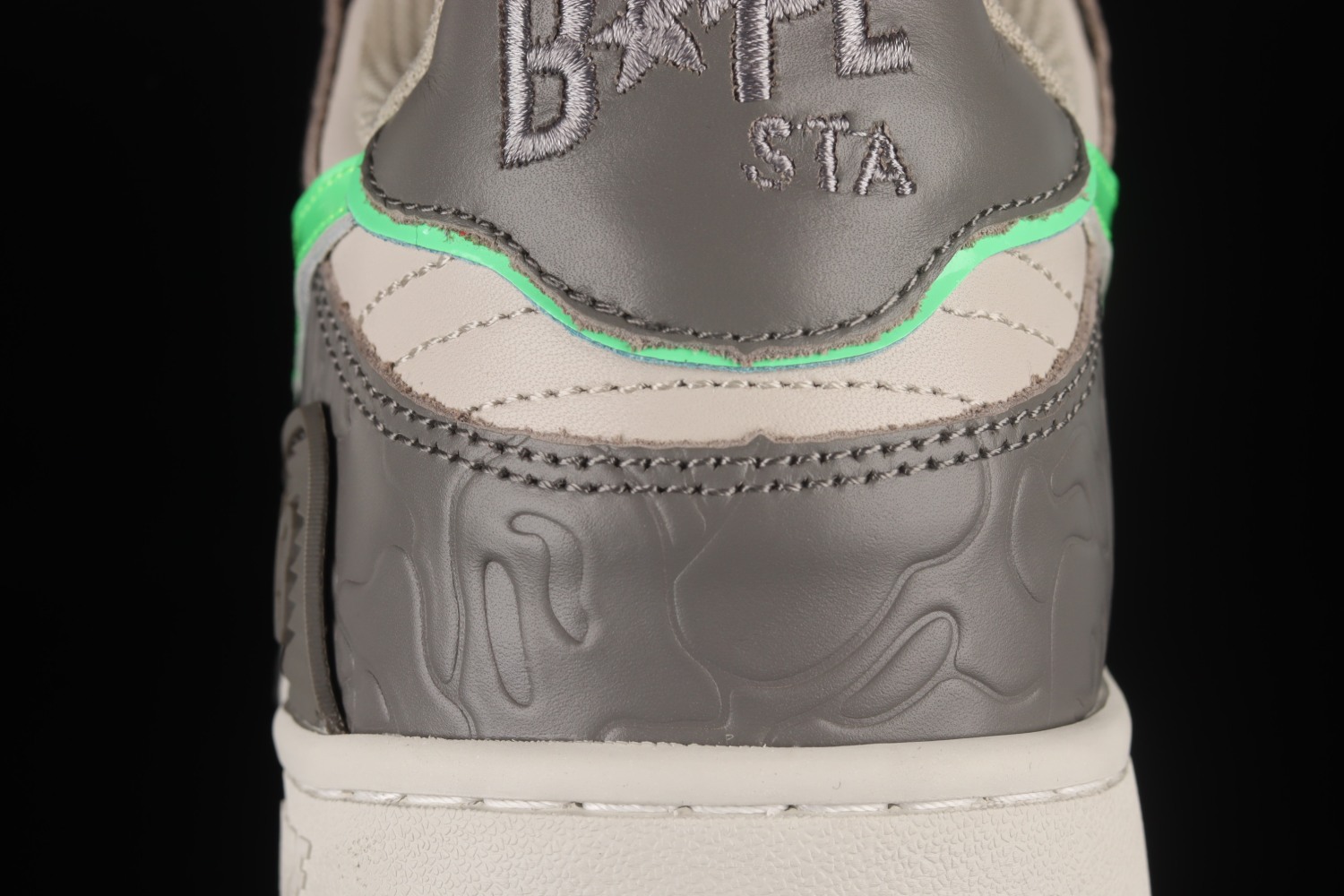 A Bathing Ape Bape SK8 Sta Grey Green 1G70191034