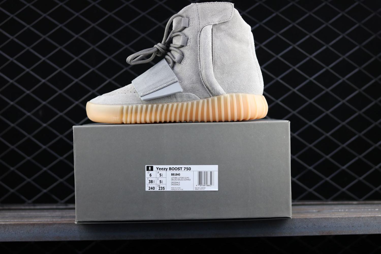 adidas Yeezy Boost 750 Light Grey Glow In the Dark BB1840