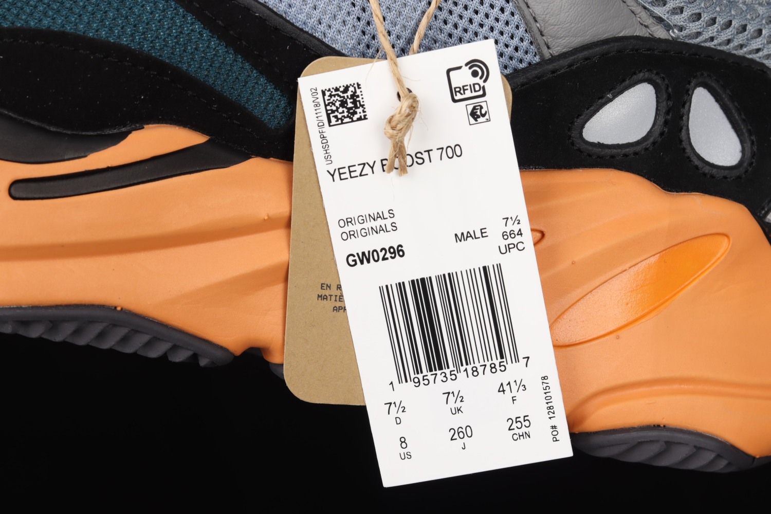 adidas Yeezy Boost 700 Wash Orange GW0296