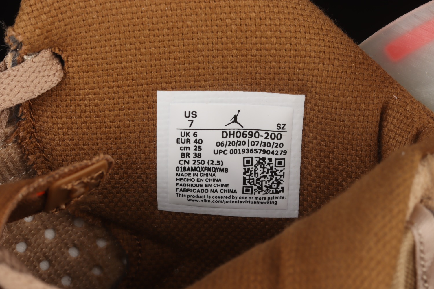 Jordan 6 Retro Travis Scott British Khaki DH0690-200