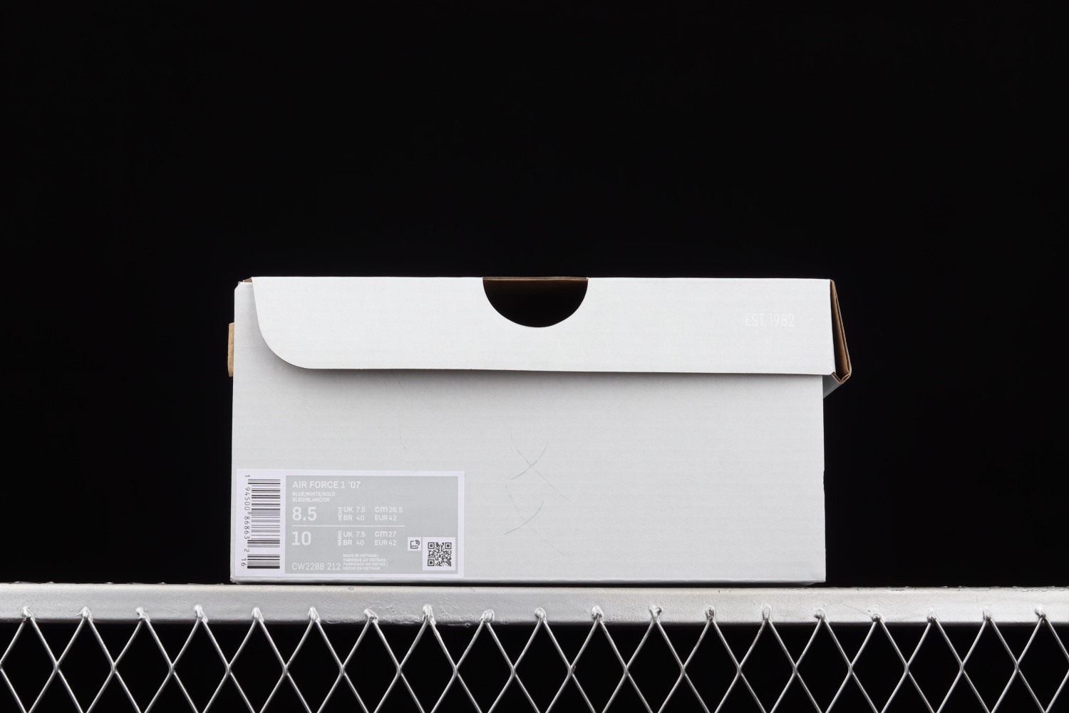 Nike Air Force 1 07 Low White Blue Metallic Gold CW2288-212
