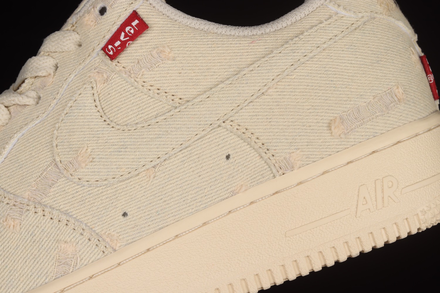 Levi’s x Nike Air Force 1 Beige Blue For Sale 315122-112