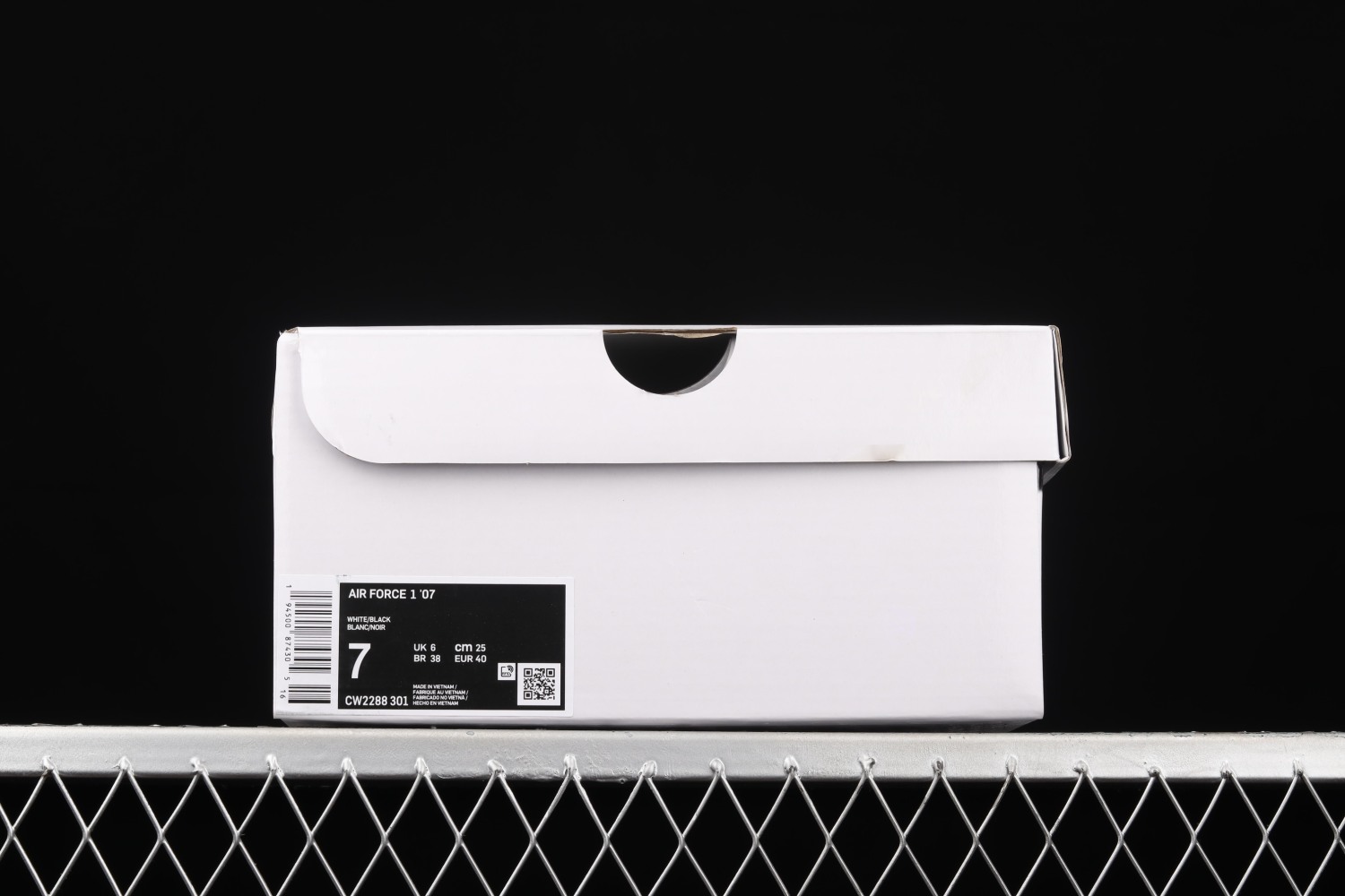 Nike Air Force 1 07 Low White Black Shoes CW2288-301