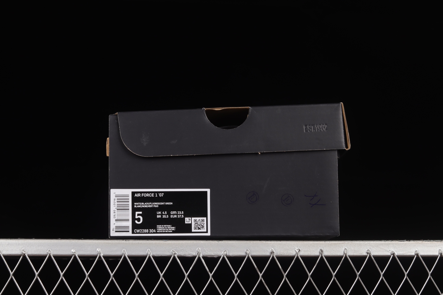 Nike Air Force 1 07 Low White Black Green Shoes CW2288-304
