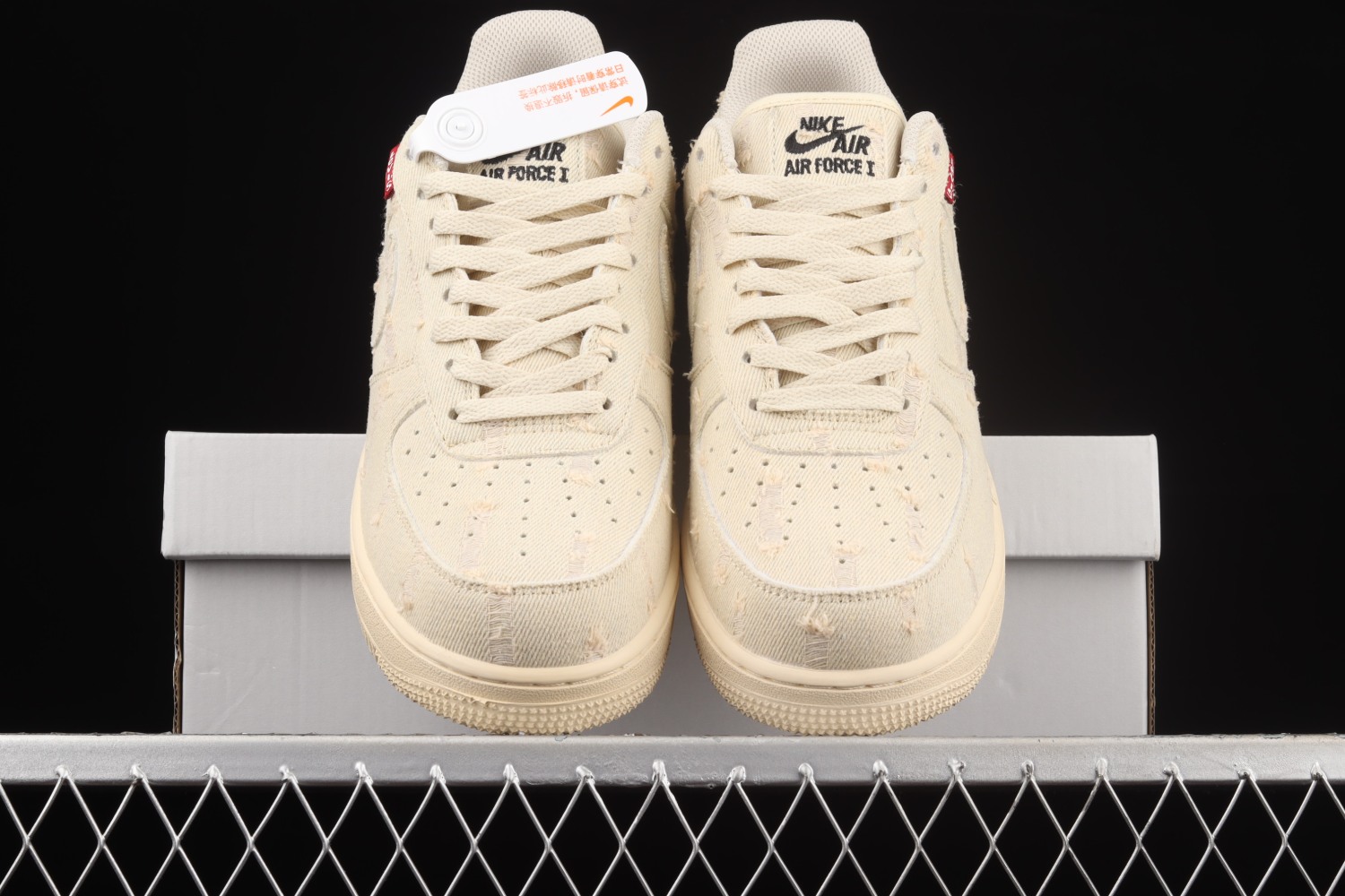 Levi’s x Nike Air Force 1 Beige Blue For Sale 315122-112