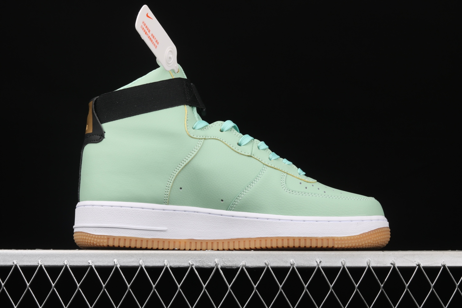 NBA x Nike Force 1 High Green Gum White Metallic Gold CT2306-300