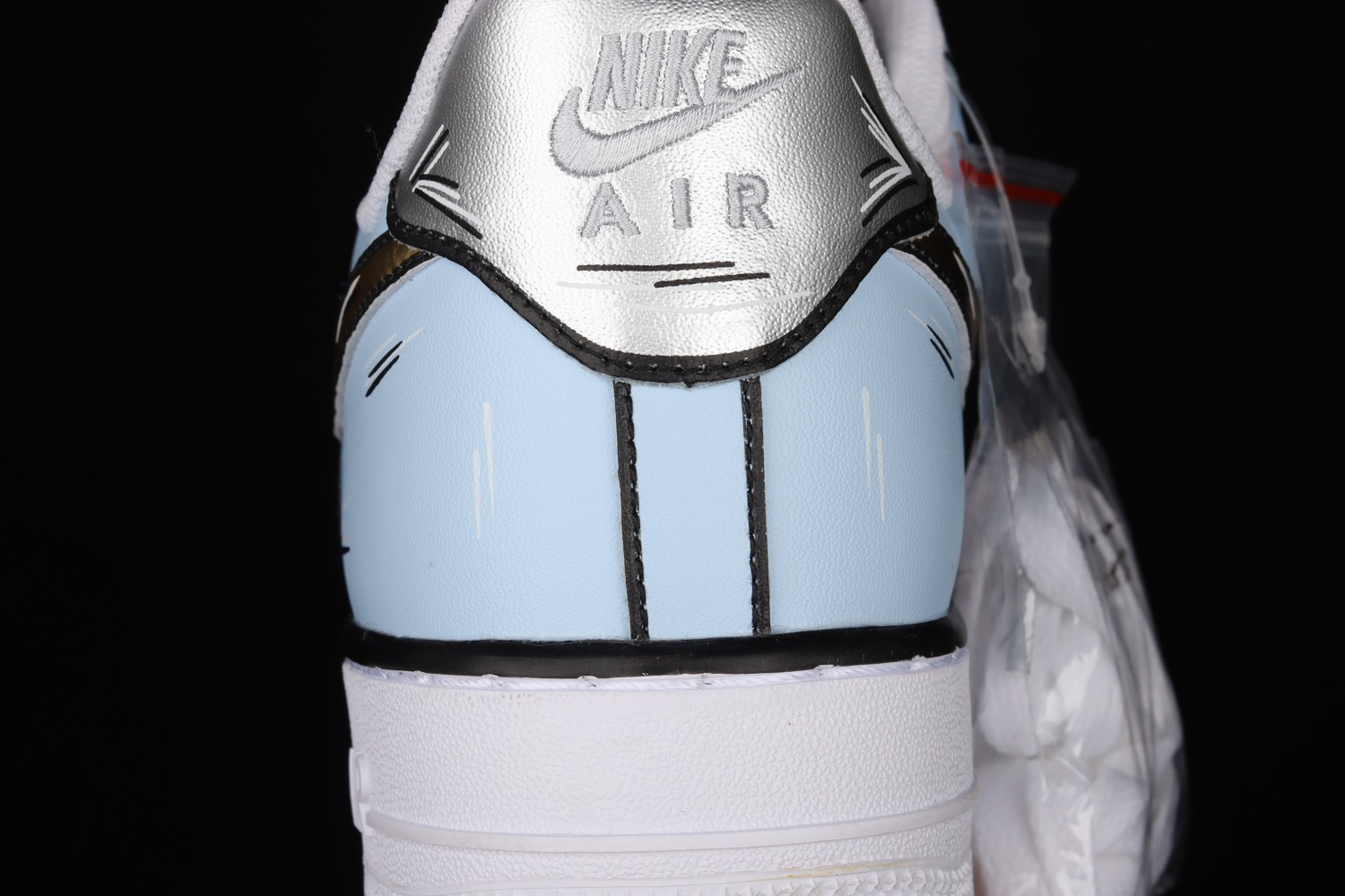 Nike Air Force 1 07 Low White Blue Metallic Gold CW2288-212