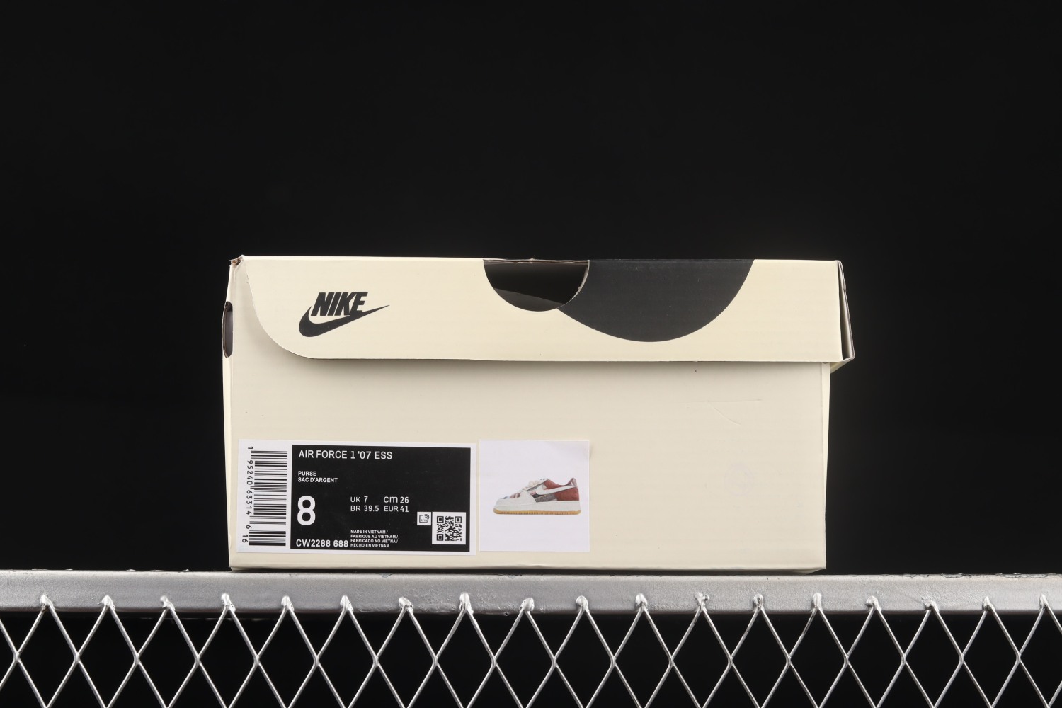 Nike Air Force 1 07 ESS Low OATS Retro Brown Red CW2288-688