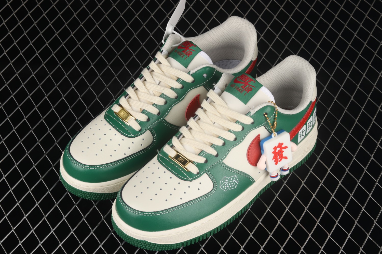 Nike Air Force 1 07 Low Sparrow White Green Solar Red CW2288-666