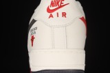 Nike Air Force 1 07 Low White Black Red Shoes CH2806-306
