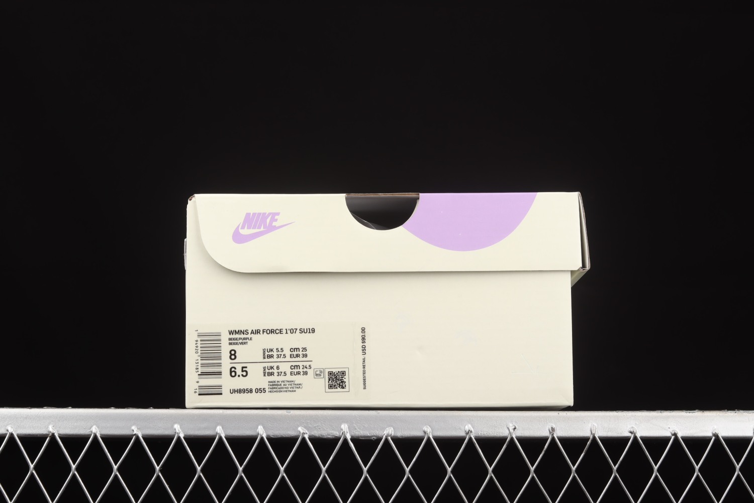 Wmns Nike Air Force 1 07 Low Su19 White Purple UH8958-055