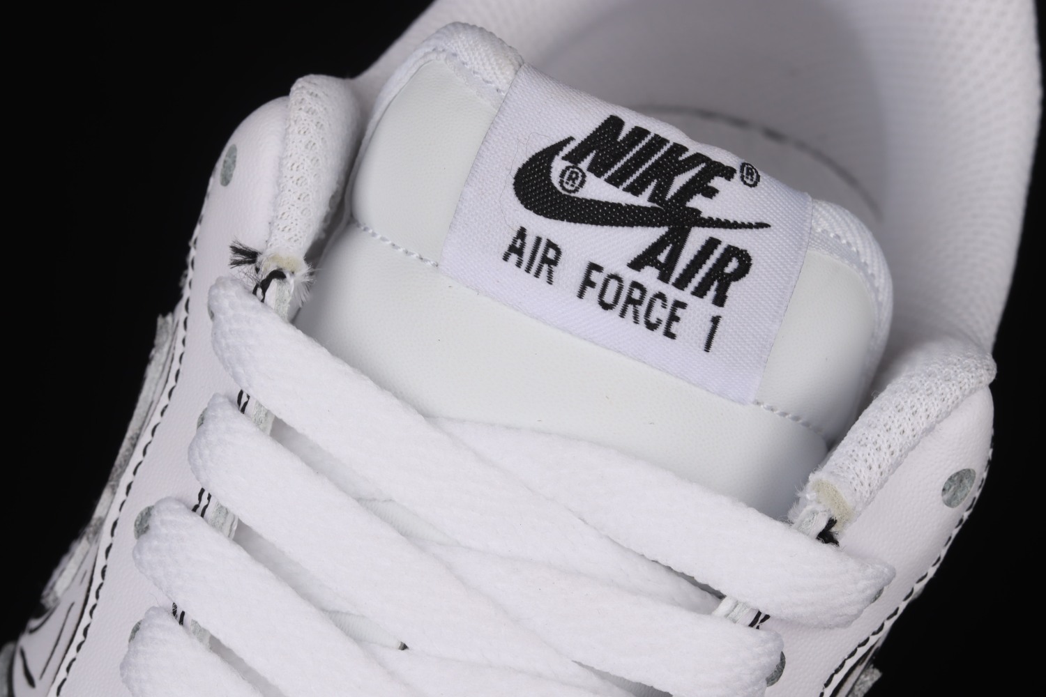 Nike Air Force 1 07 Low White Black Shoes CW2288-301