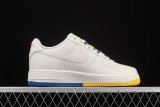 Nike Air Force 1 '07 Low White Blue Yellow Shoes GS6638-150