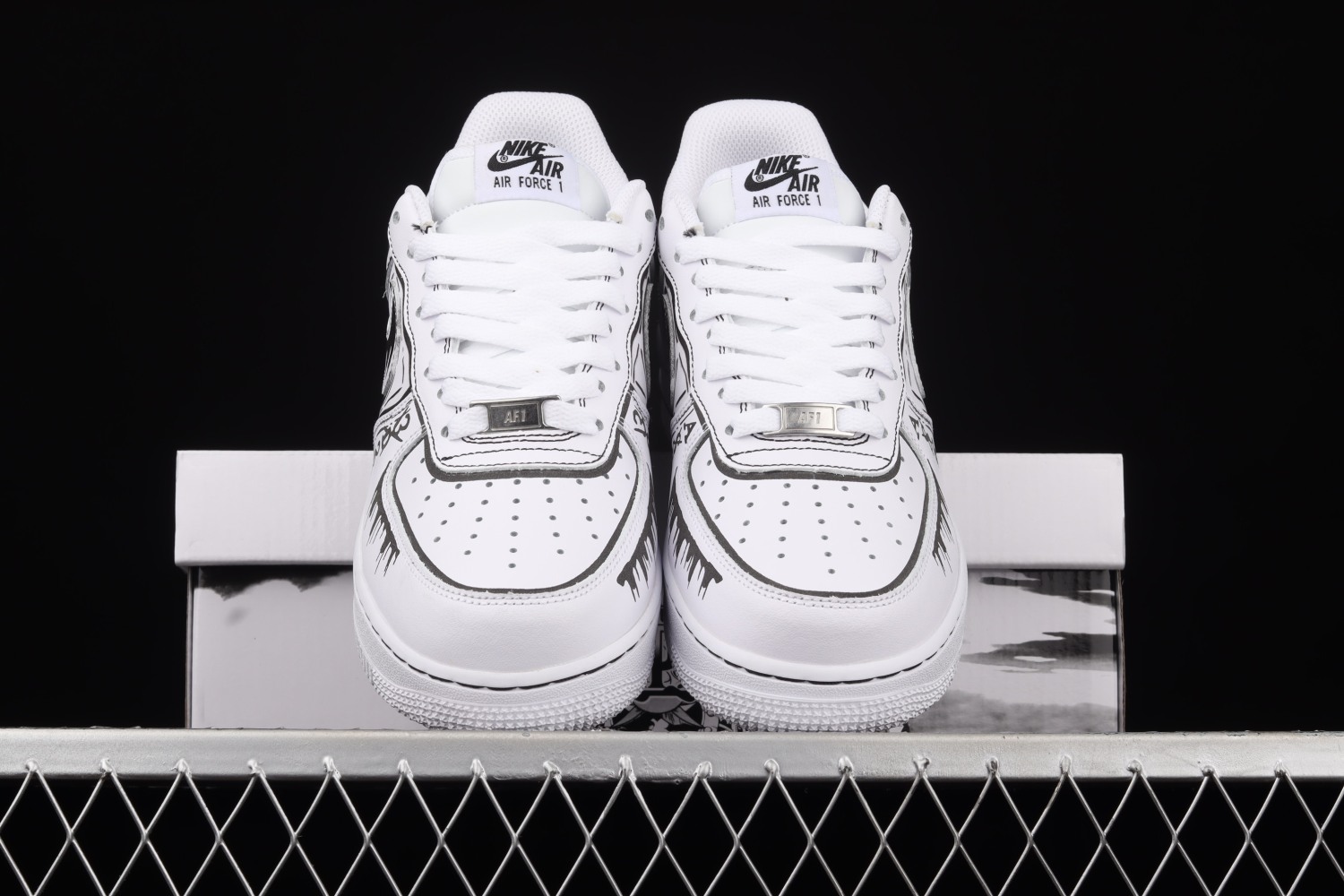 Nike Air Force 1 07 Low White Black Shoes CW2288-301