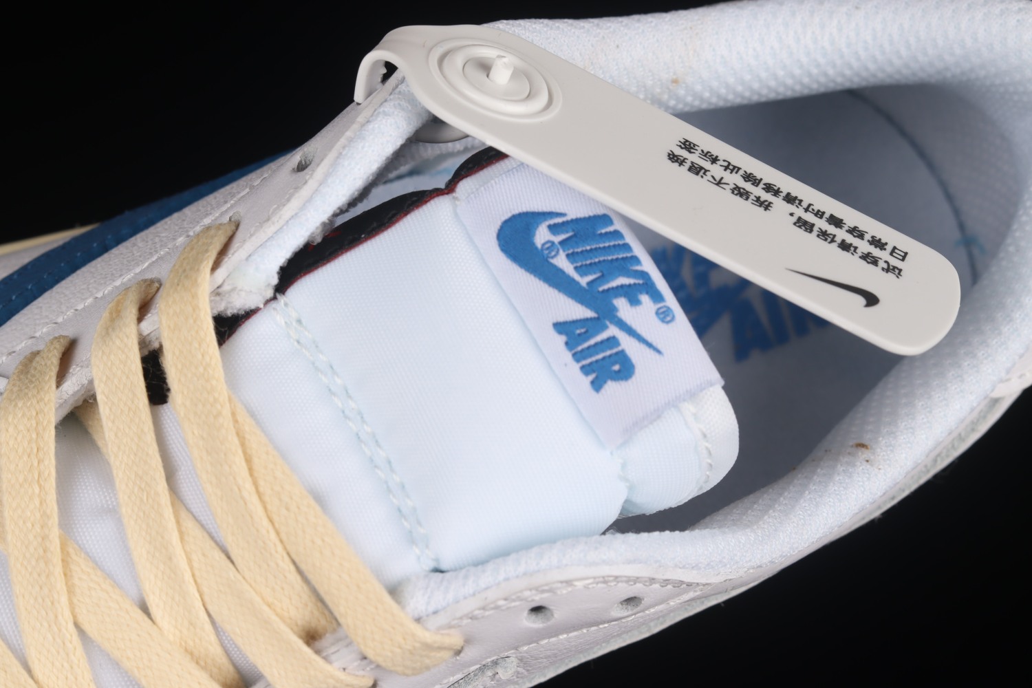 Travis Scott x Fragment x Nike Air Jordan 1 Low Cream White Blue CQ3277-100