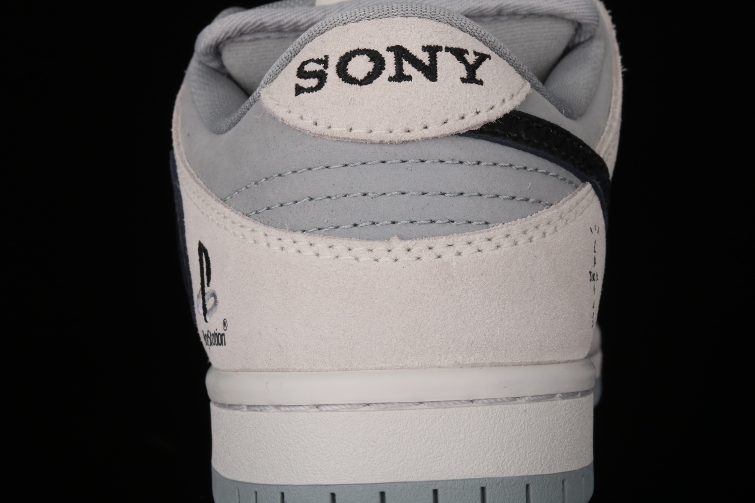 Travis Scott X PlayStation X Nike Dunk Low White Grey Black Training Shoes CU1726-900
