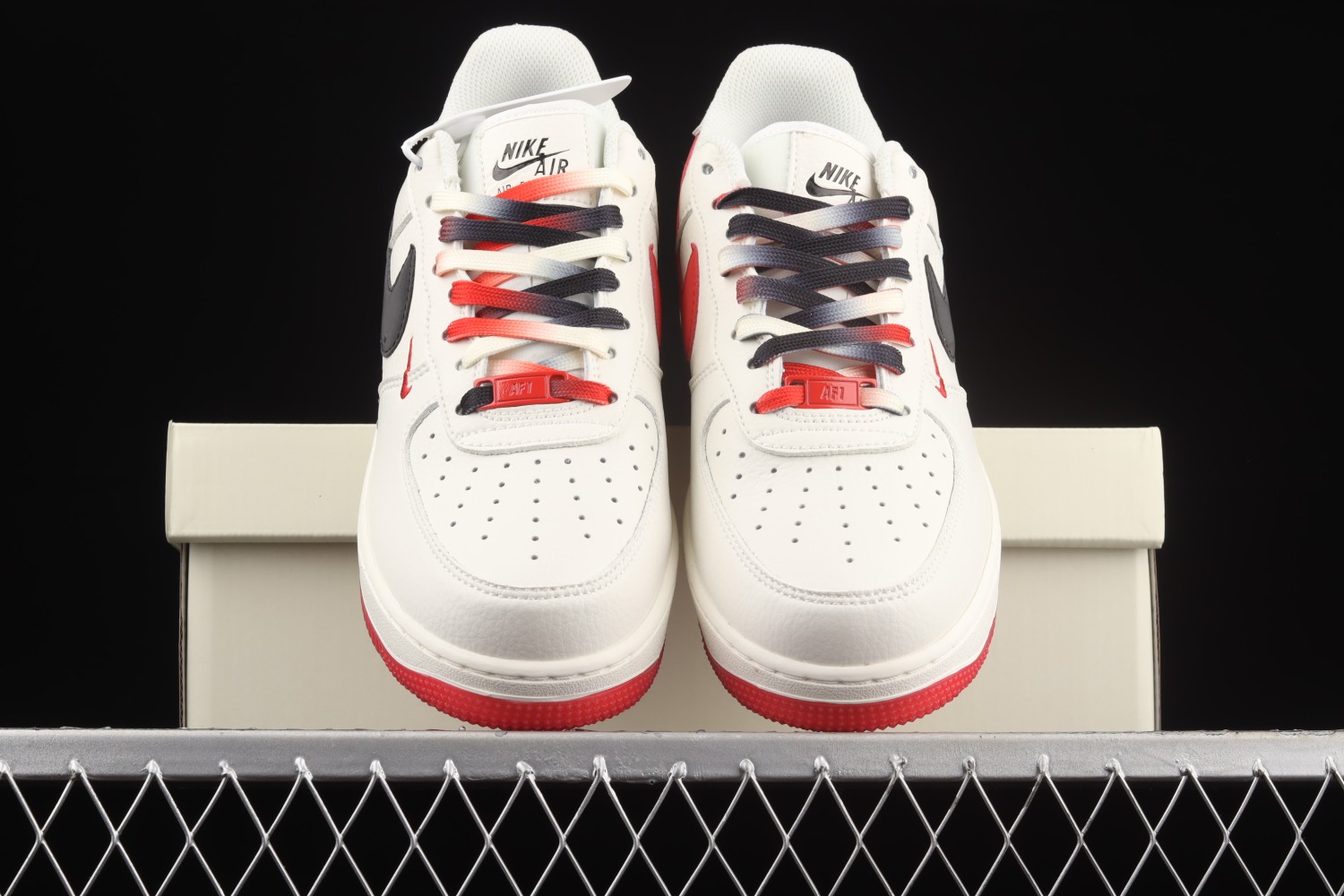 Nike Air Force 1 07 Low White Black Red Shoes CH2806-306