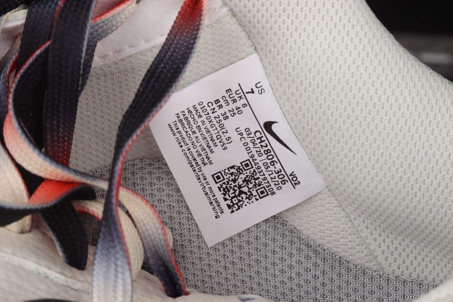 Nike Air Force 1 07 Low White Black Red Shoes CH2806-306
