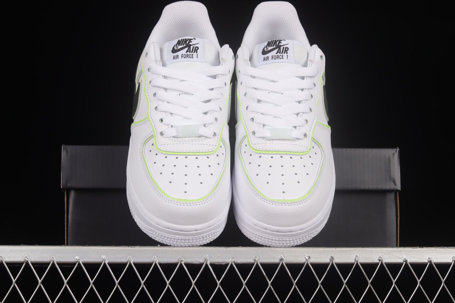 Nike Air Force 1 07 Low White Black Green Shoes CW2288-304