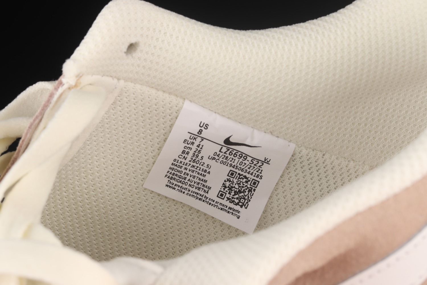 Nike Air Force 1 07 Low White Brown Wheat Shoes LZ6699-522