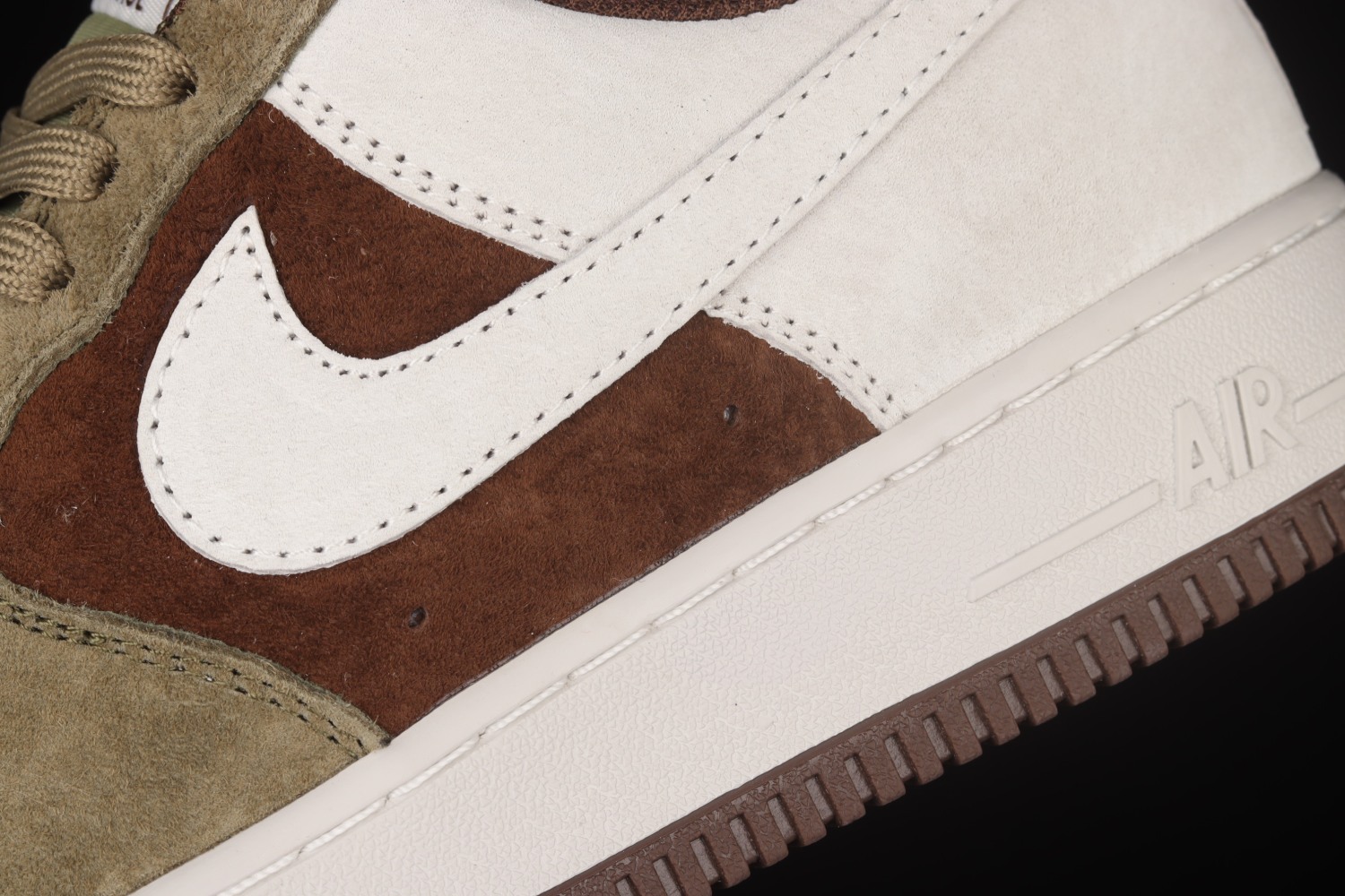 Nike Air Force 1 07 Low Suede Chocolate White Shoes DB2260-199