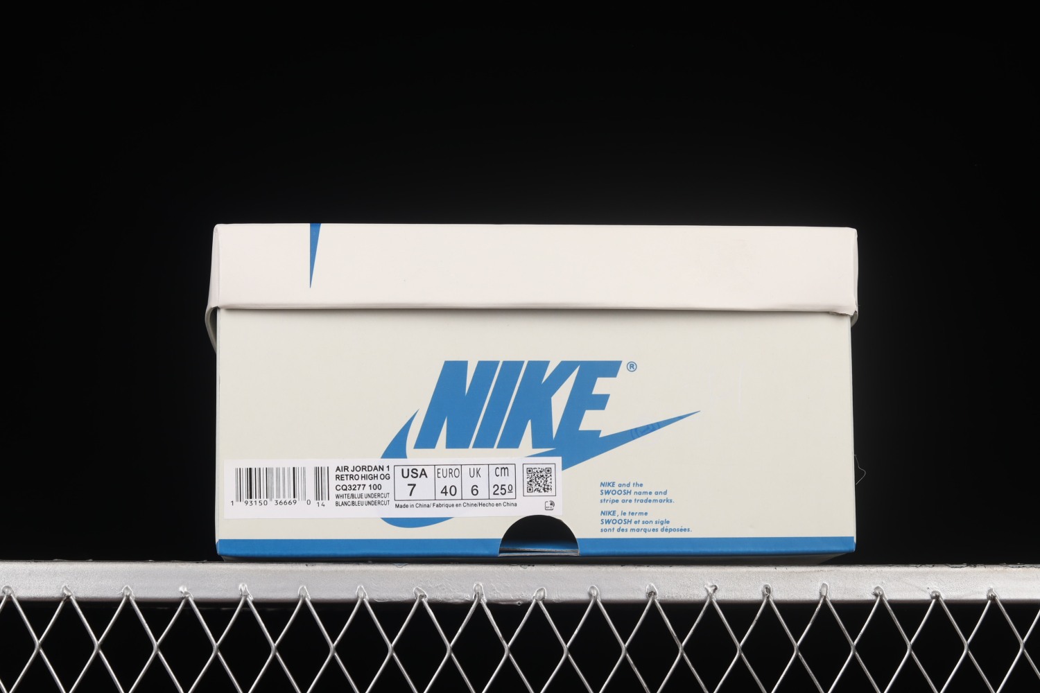 Travis Scott x Fragment x Nike Air Jordan 1 Low Cream White Blue CQ3277-100