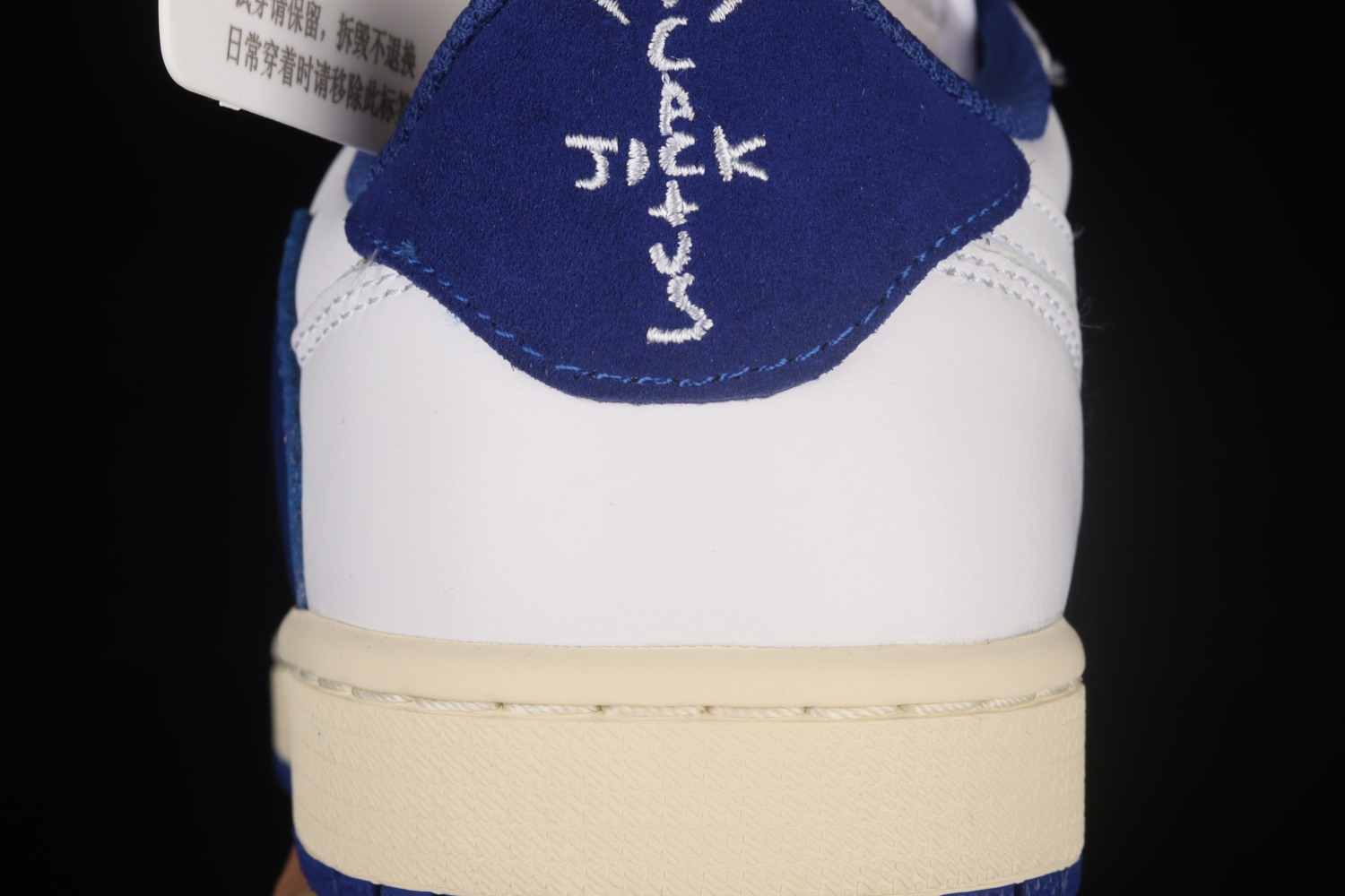 Fragment Design x Travis Scott x Air Jordan 1 Retro Low White Royal Blue DM9868-218
