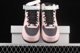 Nike Air Force 1 '07 Mid Laser Powder Black Pink Shoes WZ3066-061
