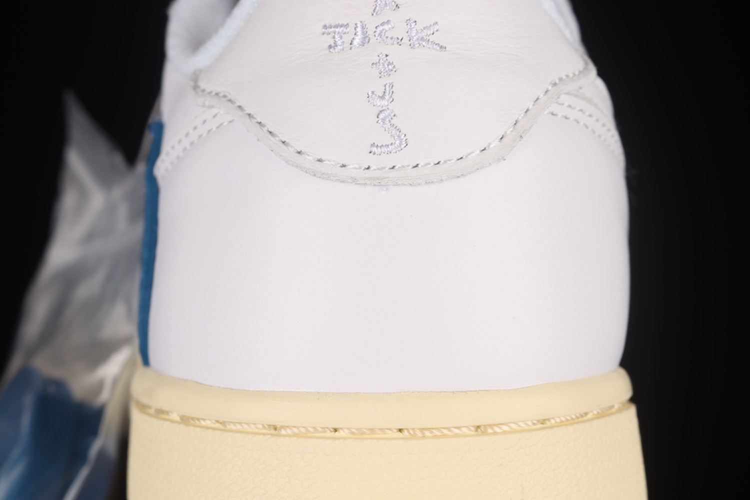 Travis Scott x Fragment x Nike Air Jordan 1 Low Cream White Blue CQ3277-100