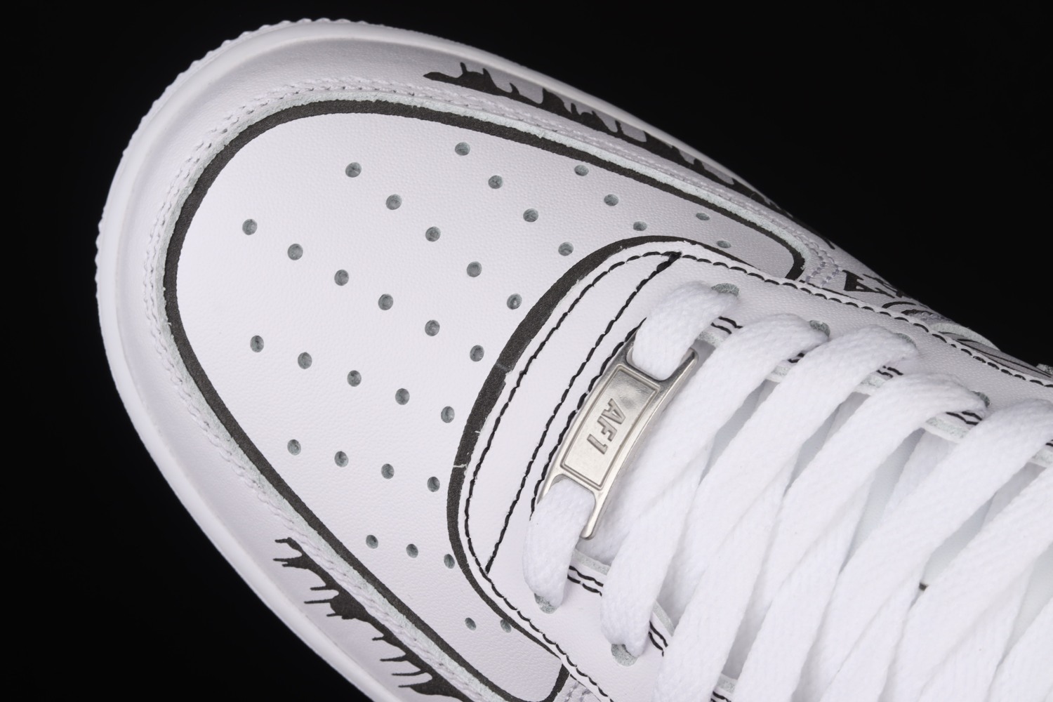 Nike Air Force 1 07 Low White Black Shoes CW2288-301