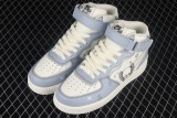 Kaws x Nike Air Force 1 Mid Grey White Blue Sneaker CW2308-211