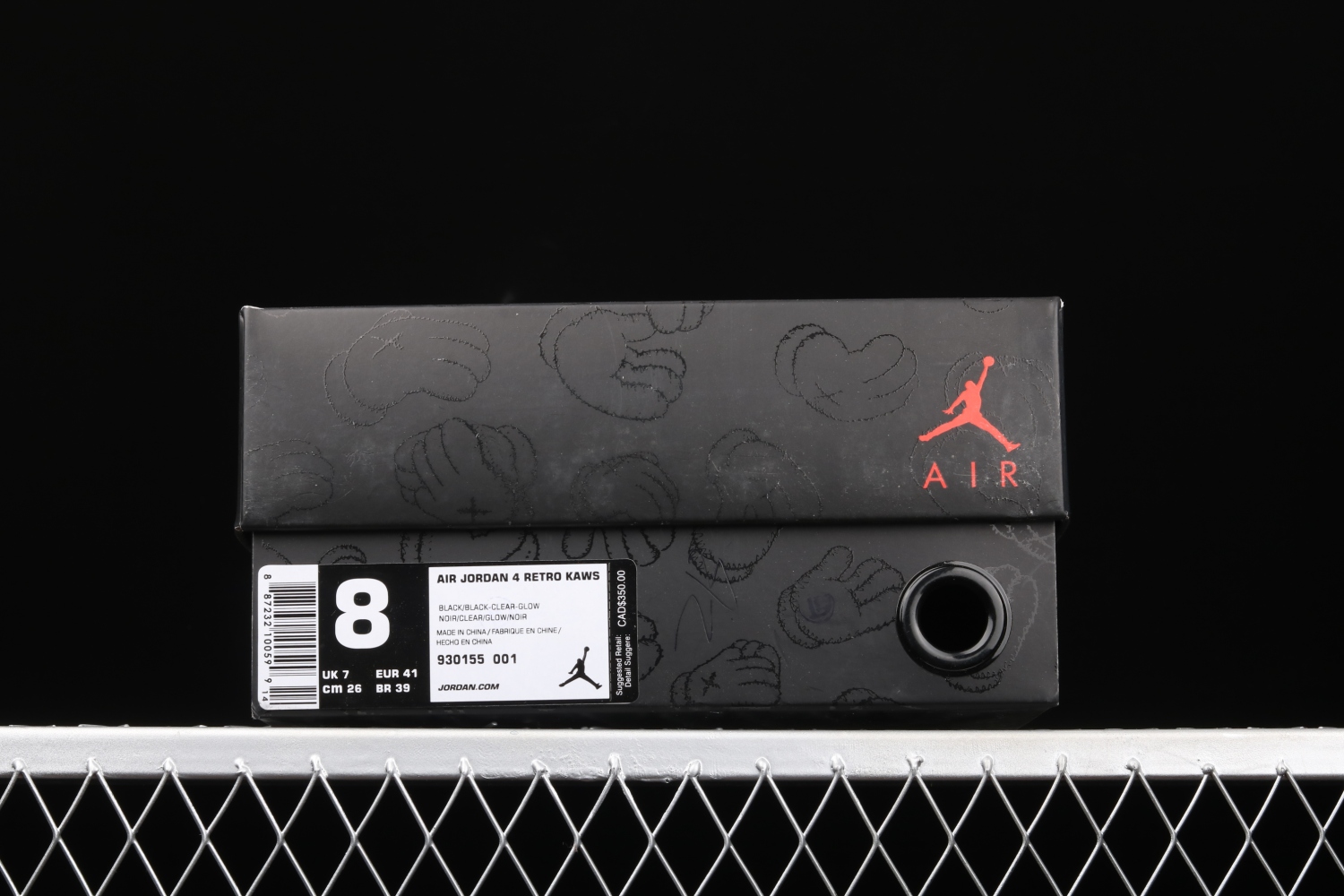 Jordan 4 Retro Kaws Black 930155-001