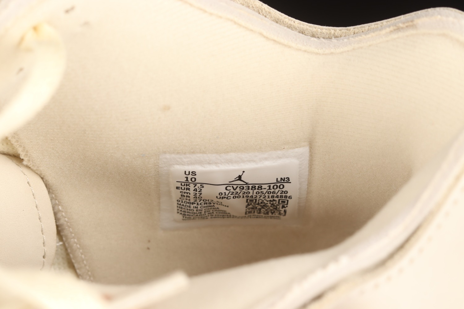 Jordan 4 Retro Off-White Sail CV9388-100