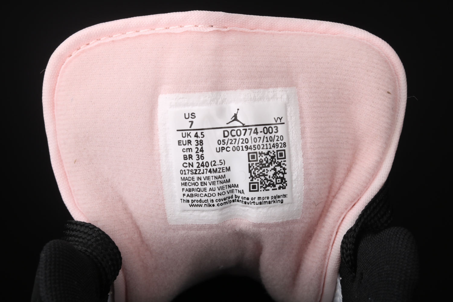 Jordan 1 Low Black Guava Ice (W) DC0774-003