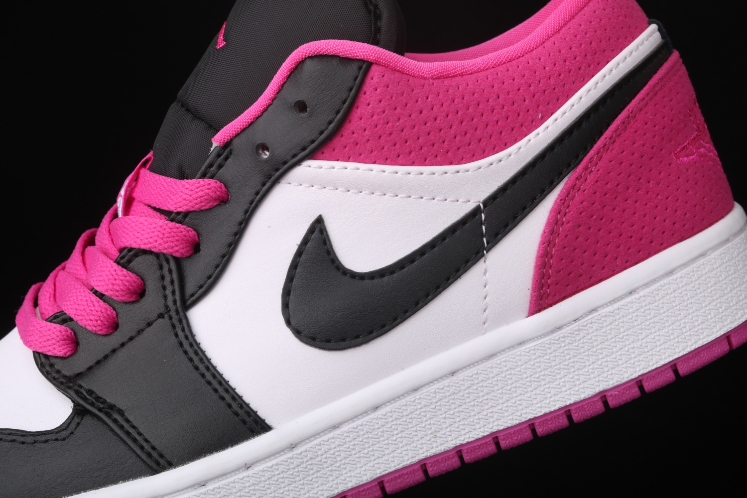 Jordan 1 Low Black Active Fuchsia CK3022-005