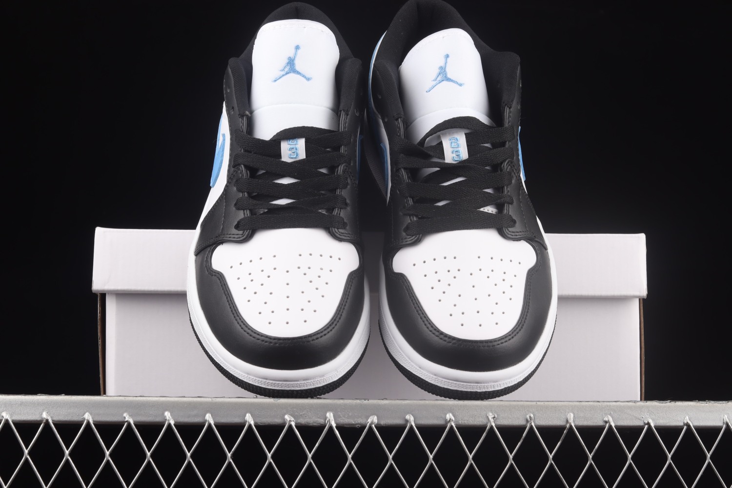 Jordan 1 Low Black University Blue White (W) DC0774-041