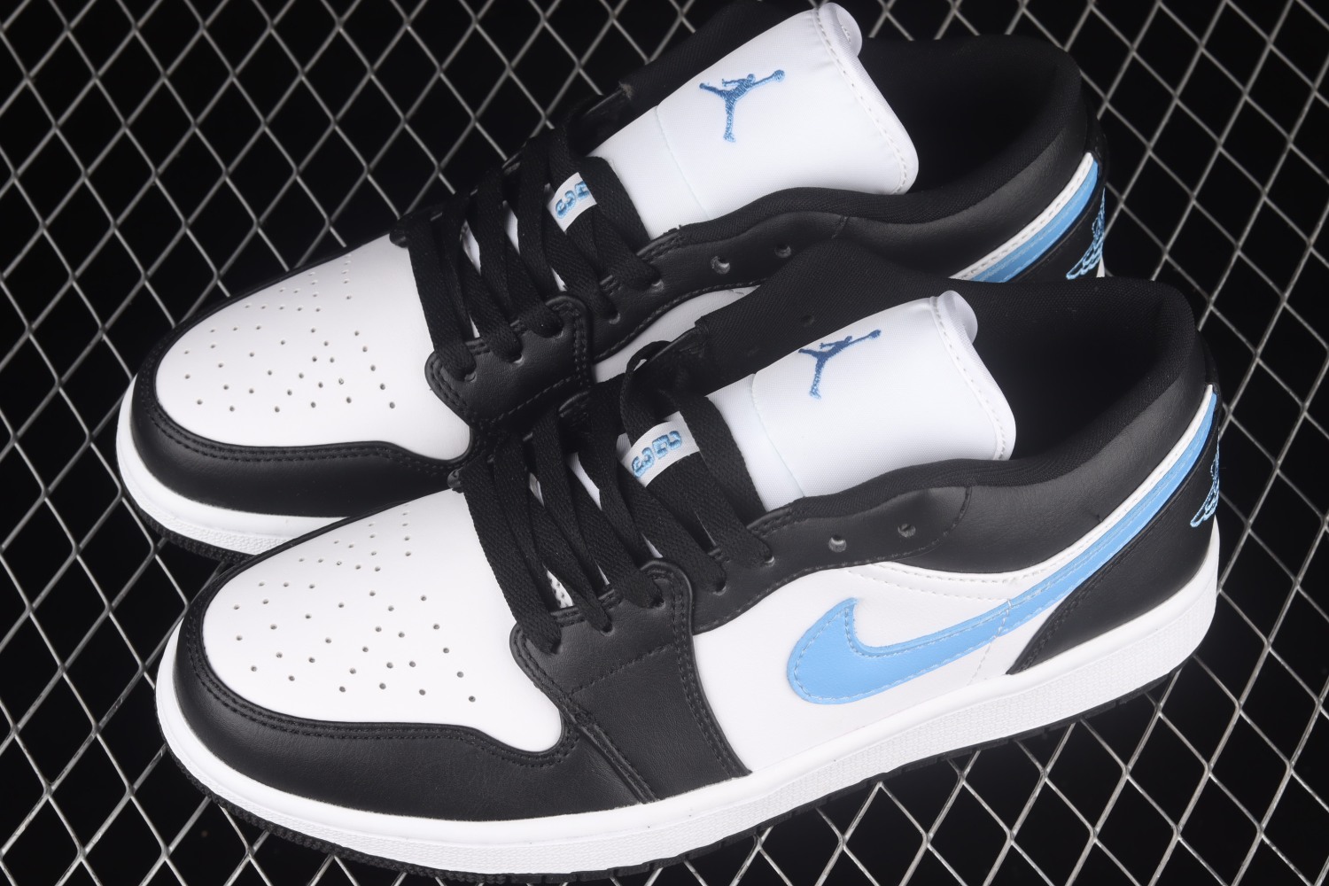 Jordan 1 Low Black University Blue White (W) DC0774-041