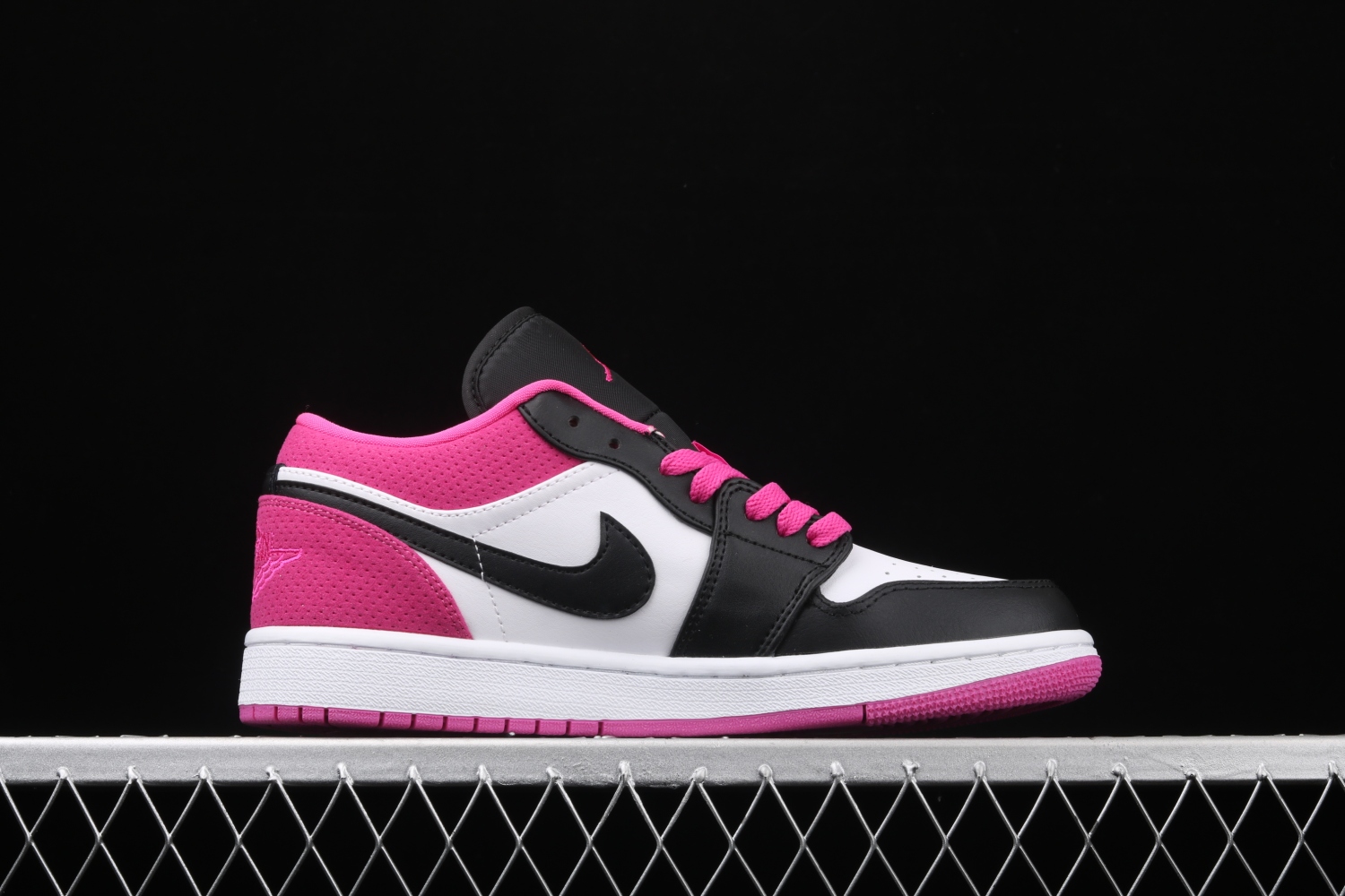Jordan 1 Low Black Active Fuchsia CK3022-005