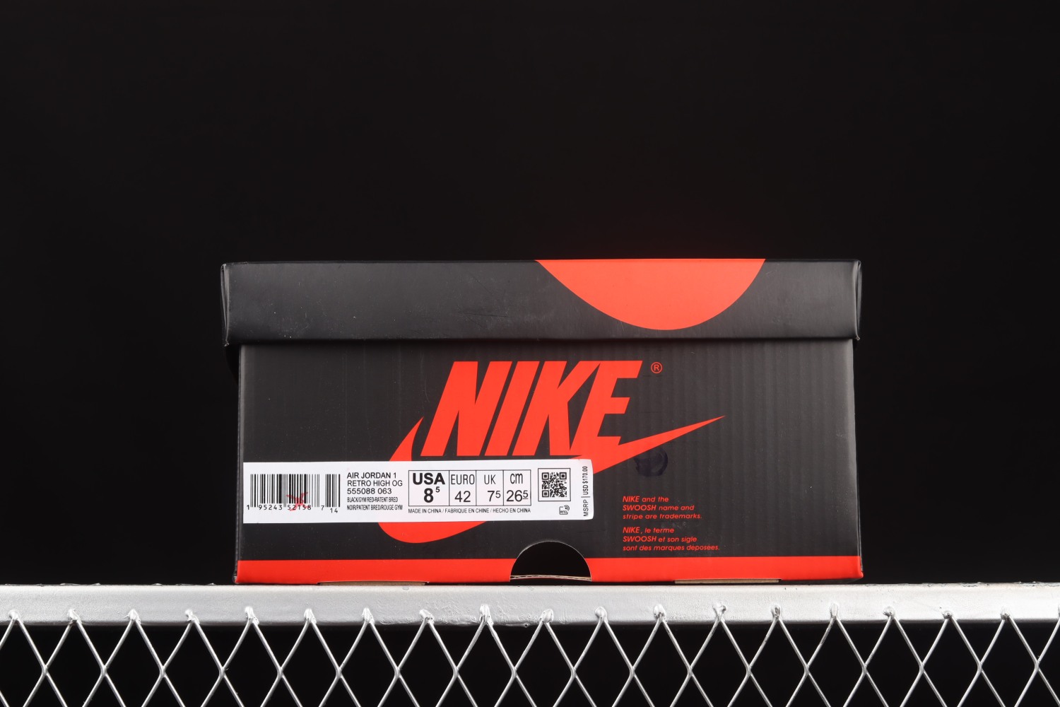 Jordan 1 Retro High OG Patent Bred 555088-063