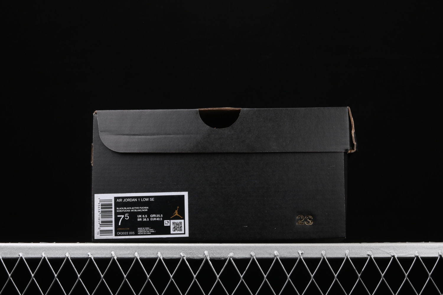 Jordan 1 Low Black Active Fuchsia CK3022-005