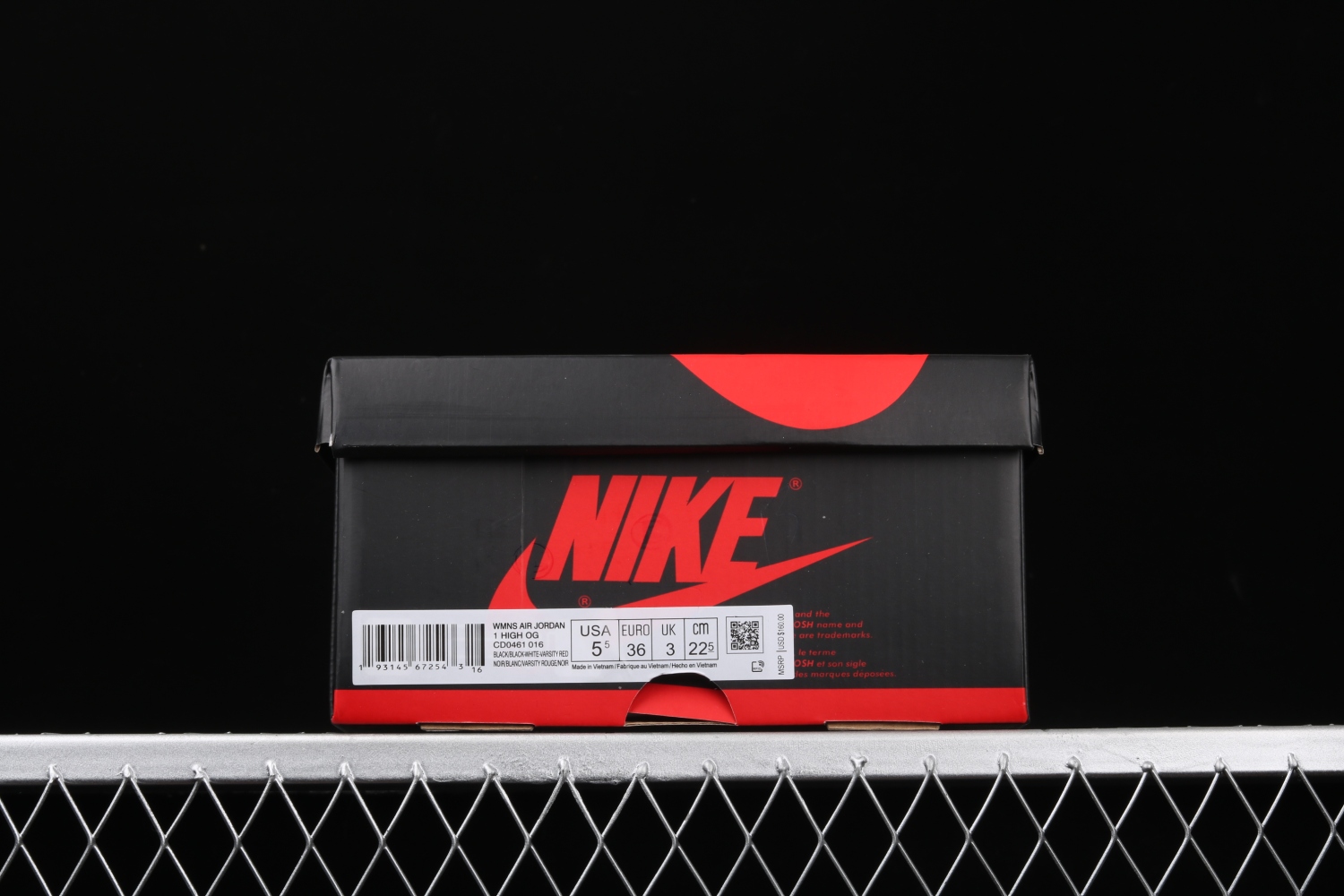 Jordan 1 Retro High Satin Black Toe (W) CD0461-016
