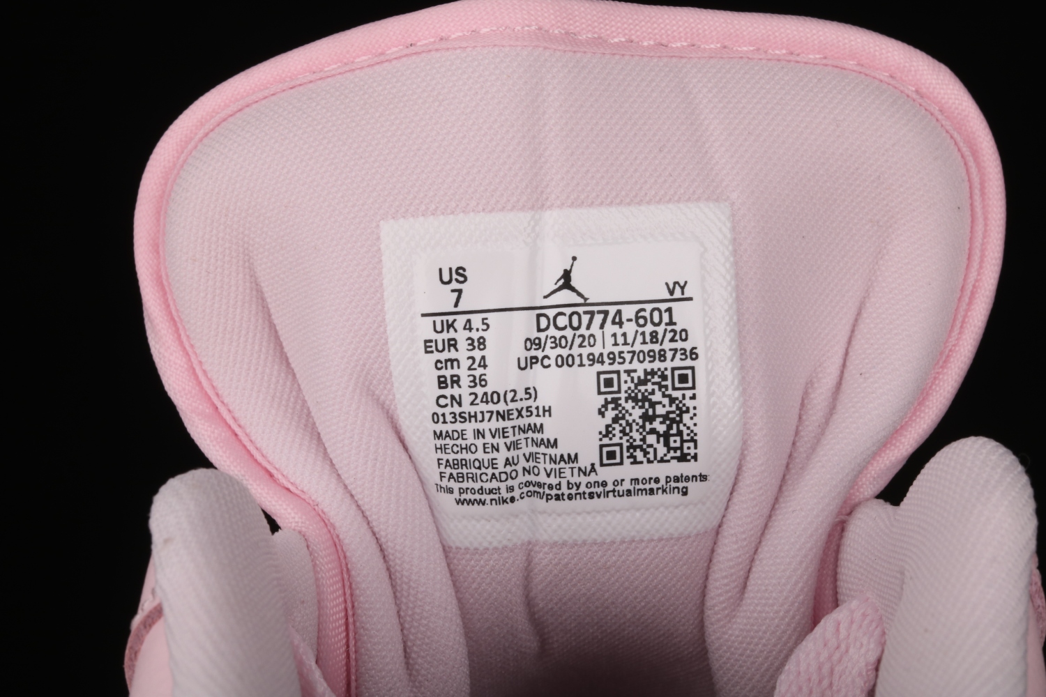 Jordan 1 Low Arctic Pink Gum (W) DC0774-601