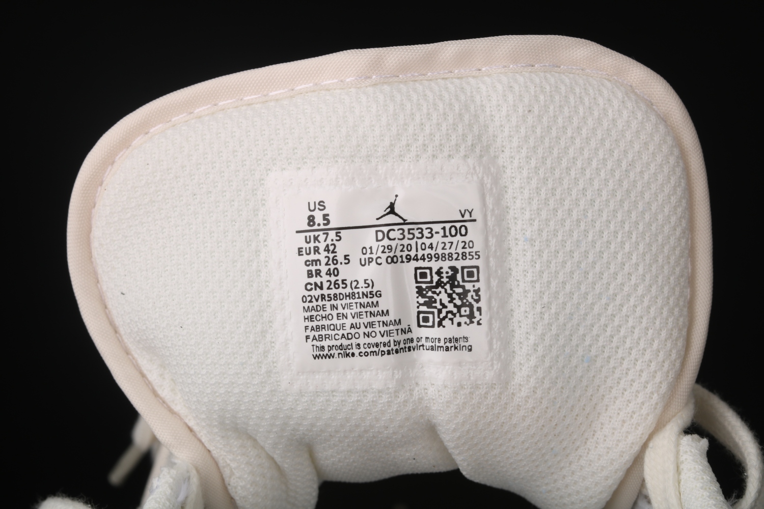Jordan 1 Low Astrograbber DC3533-100