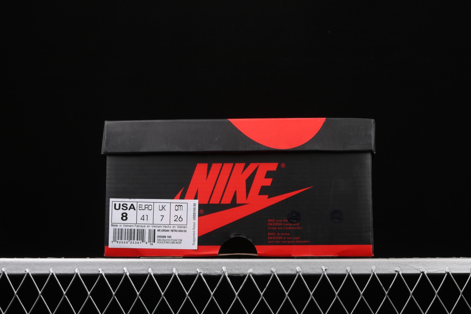Jordan 1 Retro High Phantom Gym Red 555088-160