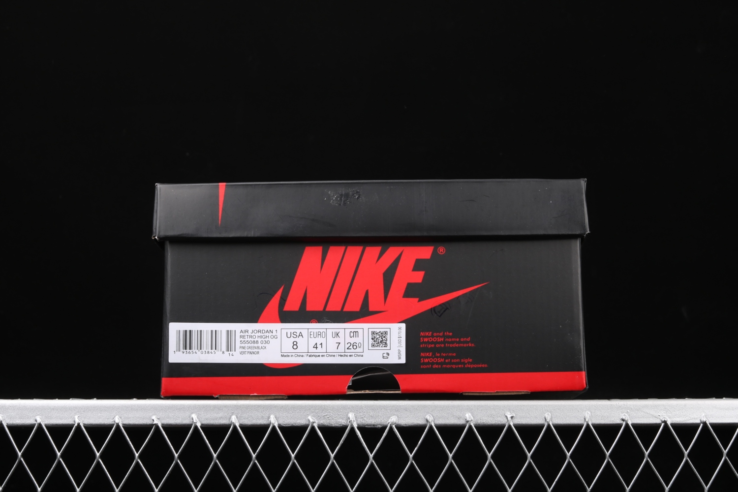 Jordan 1 Retro High Pine Green Black 555088-030