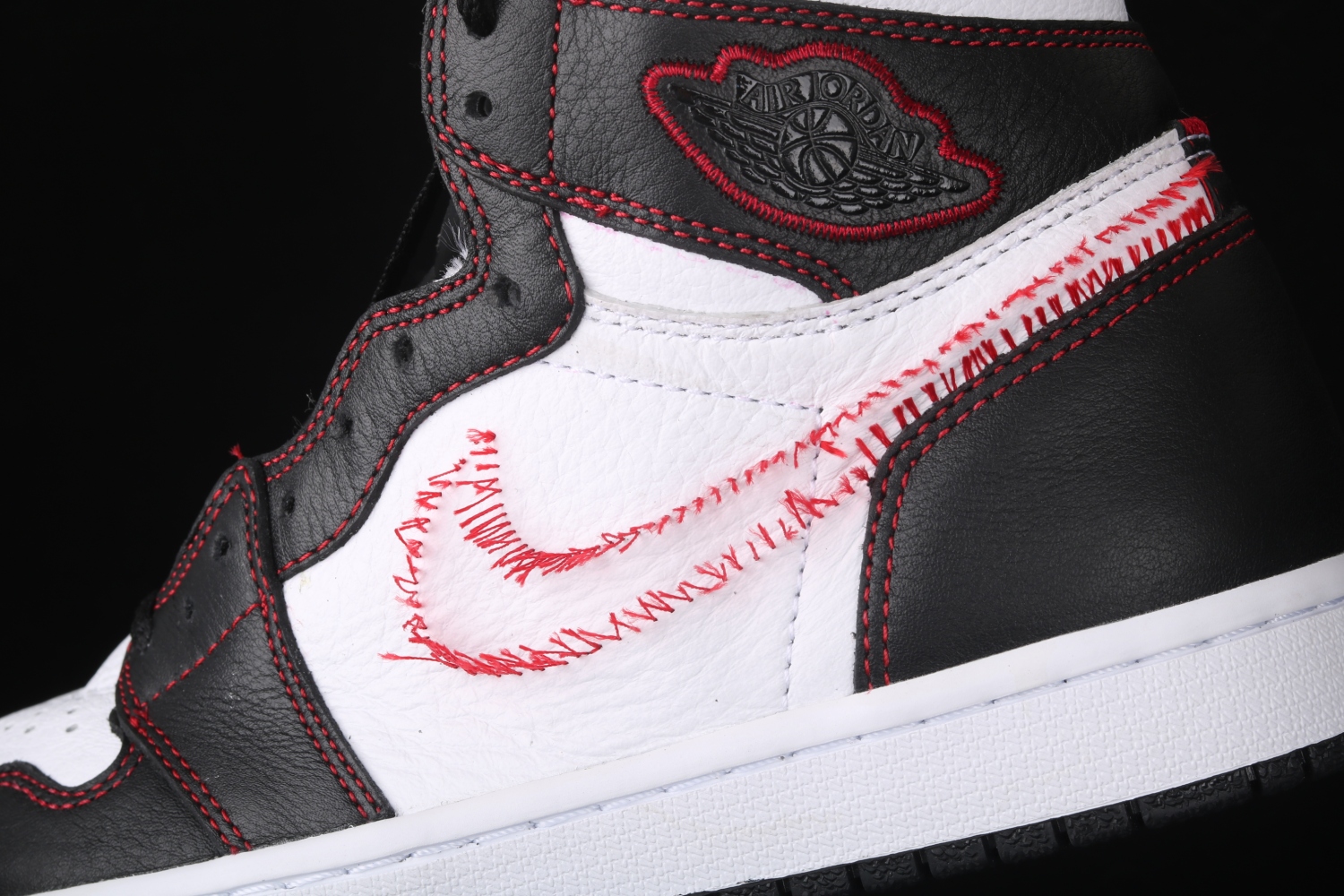 Jordan 1 Retro High Defiant White Black Gym Red CD6579-071