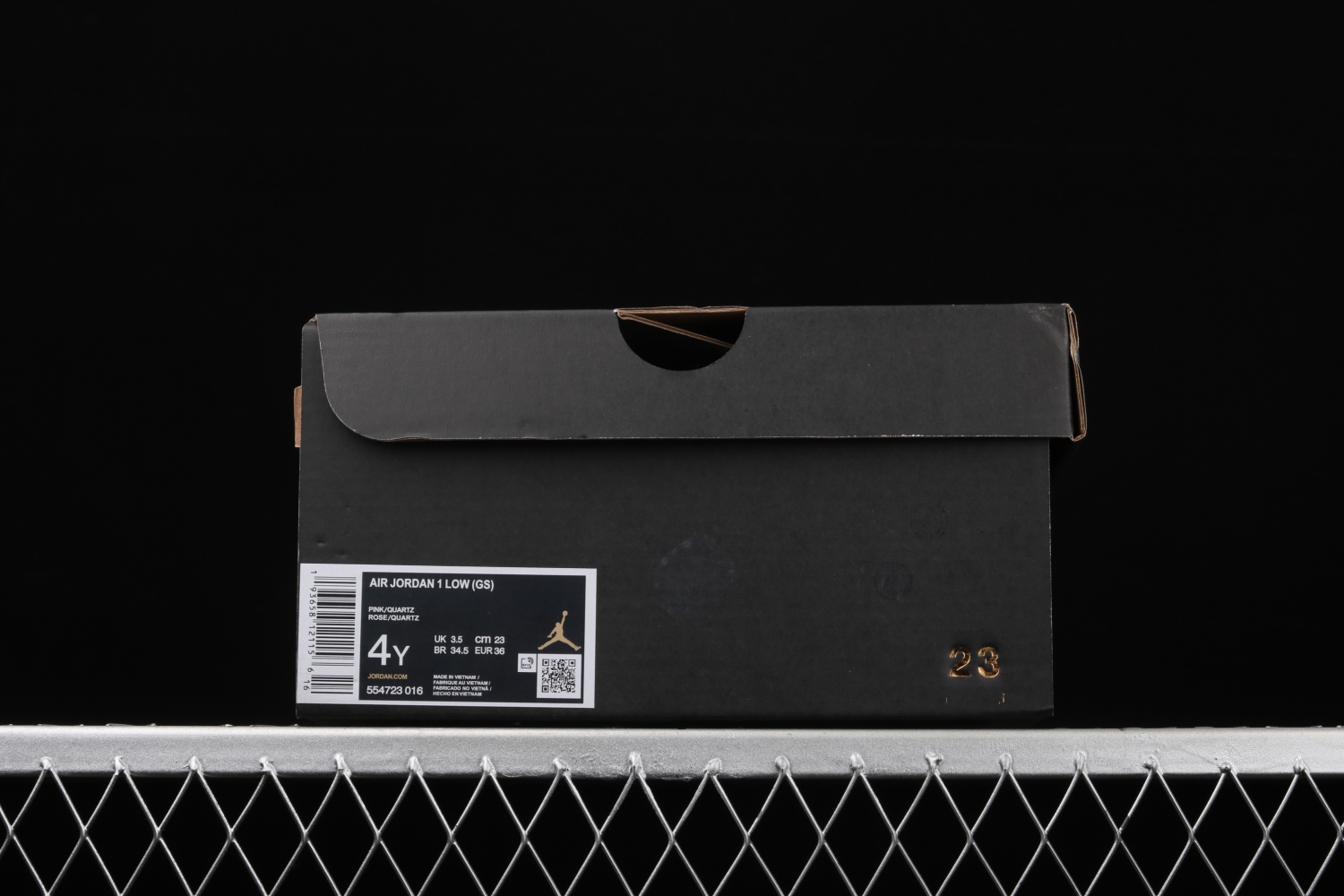 Jordan 1 Low Black Pink Quartz 554723-016