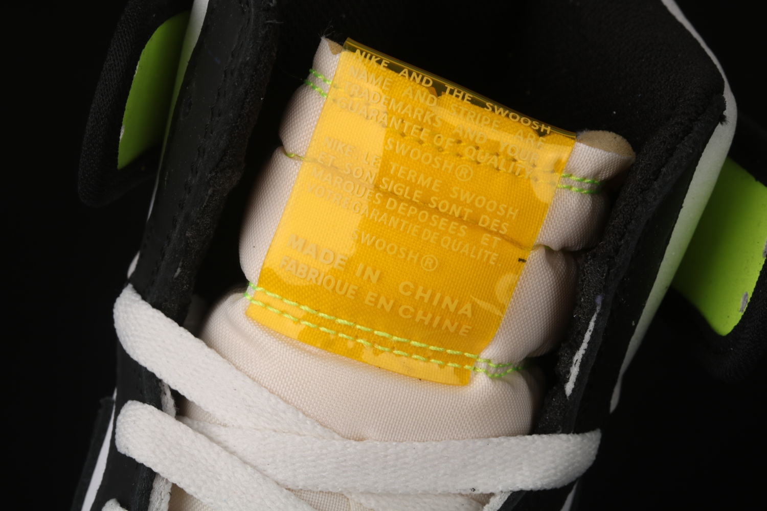 Jordan 1 Retro High White Black Volt University Gold 555088-118
