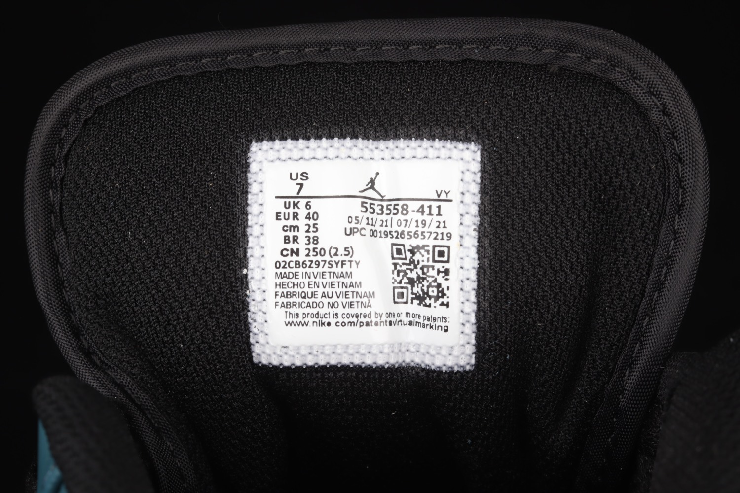 Jordan 1 Low Dark Teal 553558-411