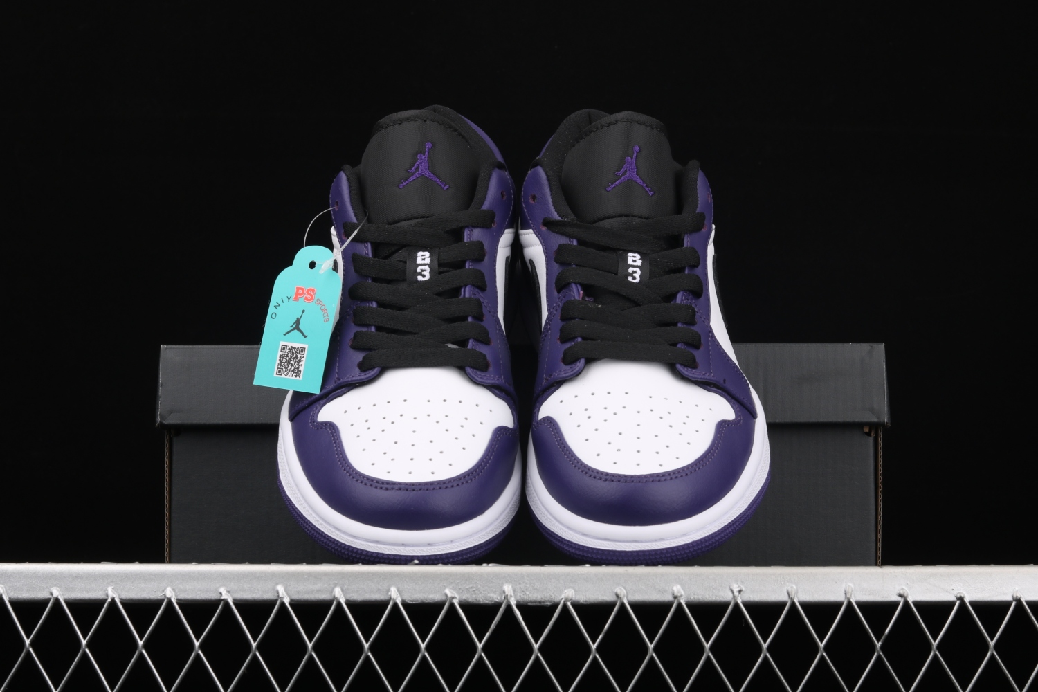 Jordan 1 Low Court Purple White 553558-500